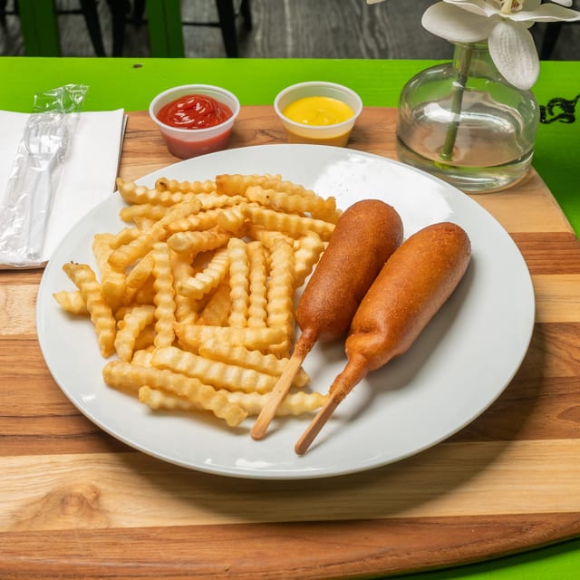 Kids Corn Dogs.